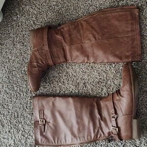 Tall brown boots